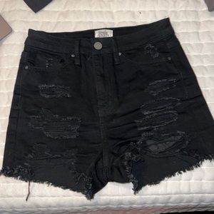 Black simple society shorts